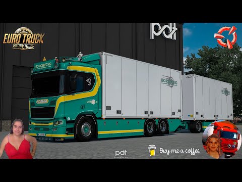 Euro Truck Simulator 2 (1.53) Scania R650 + Trailer &quot;Leo Robertz KG&quot; [1.53] + DLC&#039;s &amp; Mods