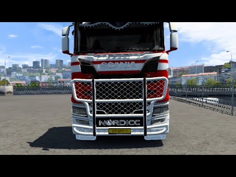 ETS2 V1.44 Painted Trux Highway Bullbar For Scania S &amp; R