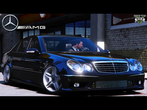 2004 Mercedes-Benz E55 AMG Kompressor W211 (Real Sound) Test Drive - GTA V (Graphics MOD)ASMR