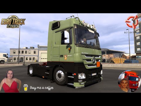 Euro Truck Simulator 2 (1.53) Mercedes-Benz Actros MP3 by Dotec [1.53] New Version + DLC&#039;s &amp; Mods