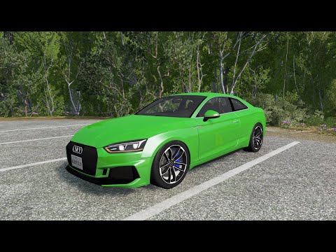 BeamNG.drive - Audi RS 5 Coupe 2019 - Car Show Test Drive Crash . 4K 60fps.