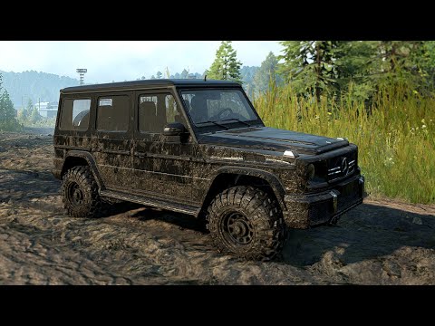 SnowRunner mods - Mercedes-AMG Gelandewagen G63 | Offroad test drive - Gameplay