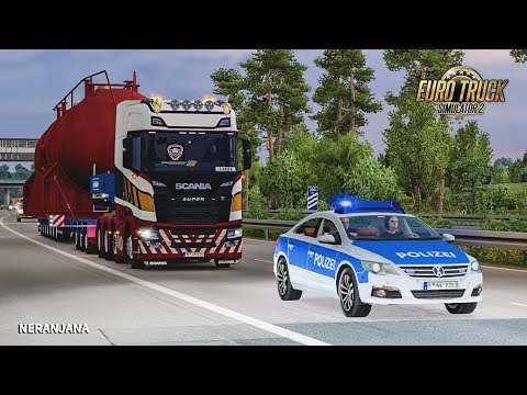 ETS 2 Mod | Special Transport Escort Police v1.1 [ETS2 v1.36]