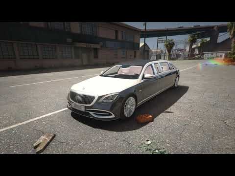 GTA 5 Mod - 2019 Mercedes-Benz S650 Pullman Maybach REAL Engine Sound