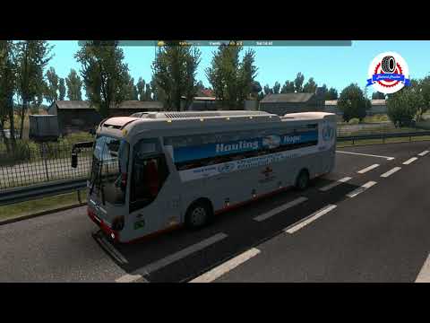 Euro Truck Simulator 2 - Hyundai Universe Noble + New Skins 1.40.x