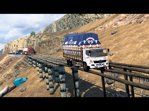 [ Hino 500 by Javier Toapanta ] World’s Most Dangerous Roads | Hino Offroad Truck Driving ATS1.41