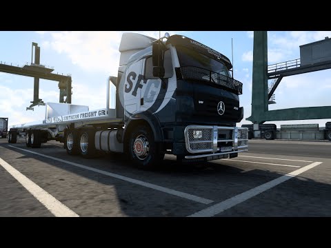 |ETS2 1.44 | Mercedes Benz SK pulling Superlink | Bergen Home of the Brave| POV Driving