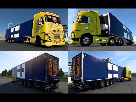 RODONITCHO ETS2 1.46.0.40S 041/11/0716/2022 SKIN SCS TRAILER KRONE COOL LINER FINLAND 1.0 1.40 1.46