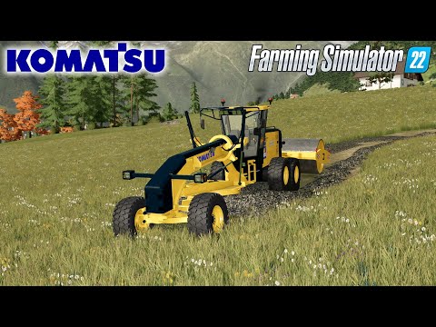 FS22 Release!!! 🚧Komatsu GD-655 Motor Grader \ TerraFarm Ready //🚧Farming Simulator 22 Mods