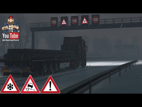 [ETS2 v1.39] Frosty Winter Weather Mod v8.0 + Physic &amp; Snow Wheels Mod