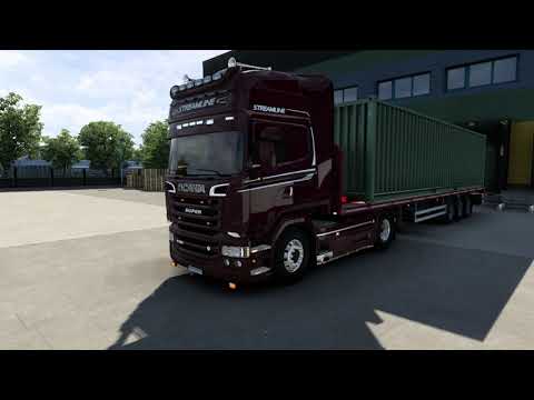 Scania V8 EGR VGT Open pipe sound Release | ETS2 1.46