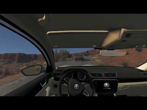 BeamNG.drive Skoda Superb driving