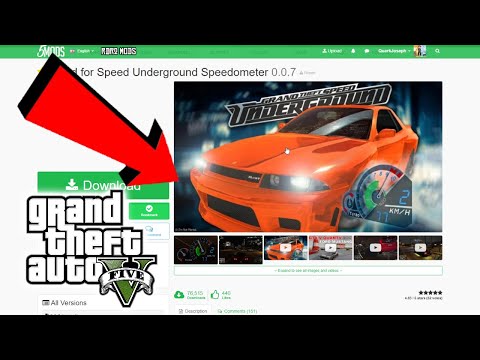 How to install Need for Speed Underground Speedometer(2020) GTA 5 Mods