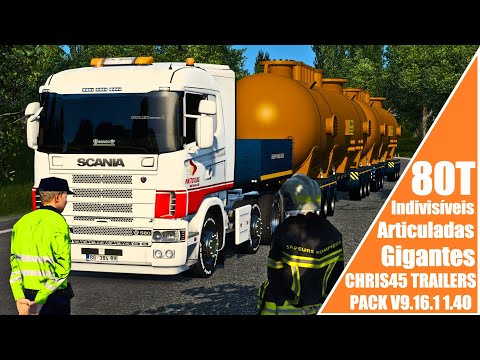 Cargas Gigantes Indivisíveis I CHRIS45 TRAILERS PACK V9.16.1 1.40