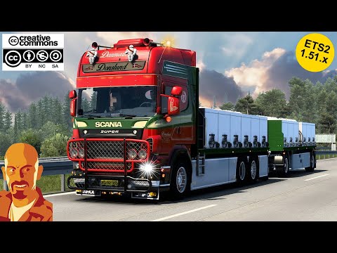 SCANIA R560 DONSLUND + TRAILER v5.2 ETS2 1.51.x (ETS2MOD)