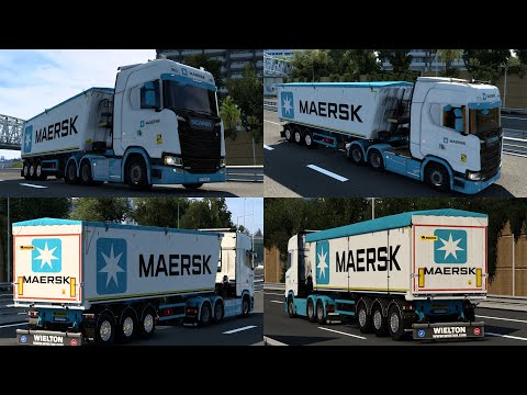 RODONITCHO MODS ETS2 1.48.2.0S 070/09/1397/2023/2395 SKIN MAERSK WIELTON BULK MASTER 1.0 1.48