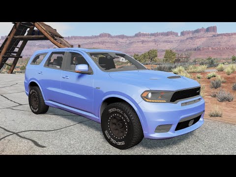 BeamNG.drive - Dodge Durango SRT8 2018 - Car Show Test Drive Crash . 4K 60fps.