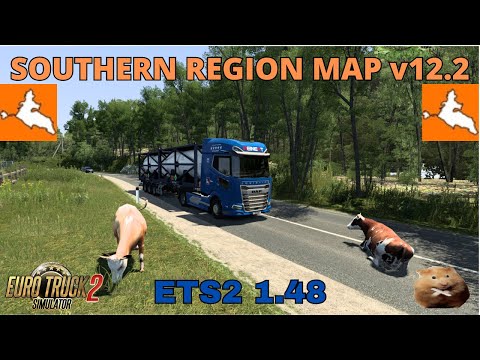 ETS2 1.48 SOUTHERN REGION v 12.2 Kropotkin(RU) to Guamka(RU)