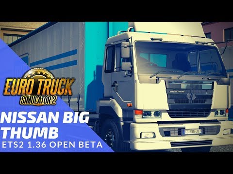 ETS2 1.36 Open Beta NISSAN BIG THUMB Liverpool - Manchester | Logitech g920 gameplay