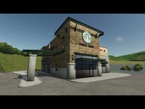 FS25 Starbucks v1.0 FS25 income generator mod for Farming Simulator 25 FS25