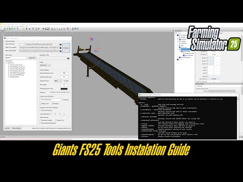 🚧 How To Install Giants Engine 10 Modding Tools 🚧 Editor-Tester-Icon Tool 👷‍♂️ Farming Simulator 25