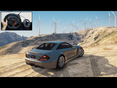 Mercedes-Benz SL65 AMG Black Series - GTA 5 - Logitech G29 Gameplay - Steering Wheel + Shifter